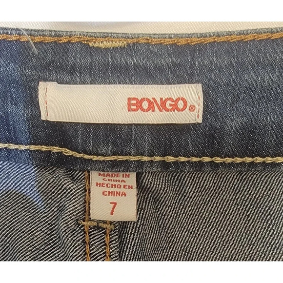 Bongo Jeans Bootcut Blue Denim Stretch Mid Rise Women's Size 7 Casual Classic - Picture 4 of 5